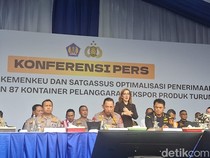 Kapolri Hadiri Pengungkapan 87 Kontainer Terkait Pelanggaran Ekspor Produk CPO