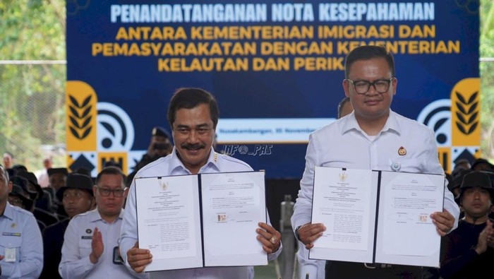Kementerian Imipas dan KKP kerja sama ketahanan pangan perikanan di Nusakambangan