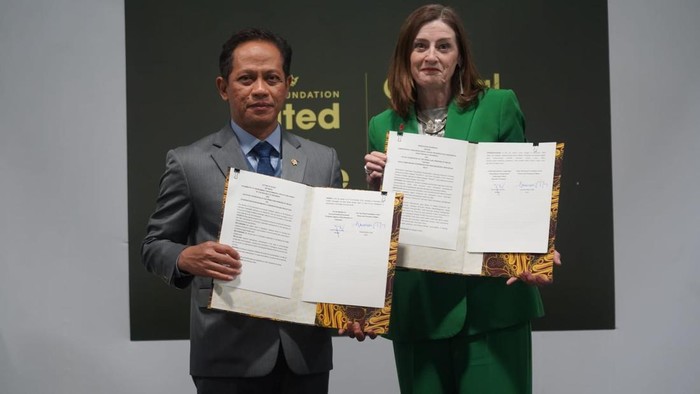 Kementerian LH menandatangani Letter of Intent (LoI) dengan The Royal Foundation of The Prince and Princess of Wales (Gusti/detikcom)