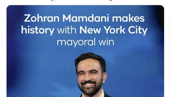 Dilawan sana-sini, bahkan dengan biaya besar, Zohran Mamdani menang. Foto: X.com