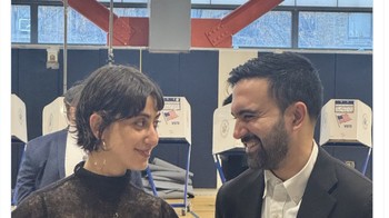 Istri Mamdani yang menawan juga jadi sorotan netizen. Foto: X.com