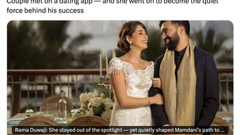 Istri Mamdani disebut berperan besar dalam kesuksesan suaminya. Foto: X.com