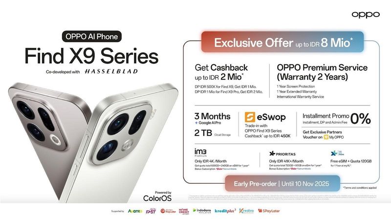 OPPO Find X9 Series Jadi Sorotan! Teknologi Flagship yang Bikin Takjub OPPO Find X9 Series Jadi Sorotan! Teknologi Flagship yang Bikin Takjub
