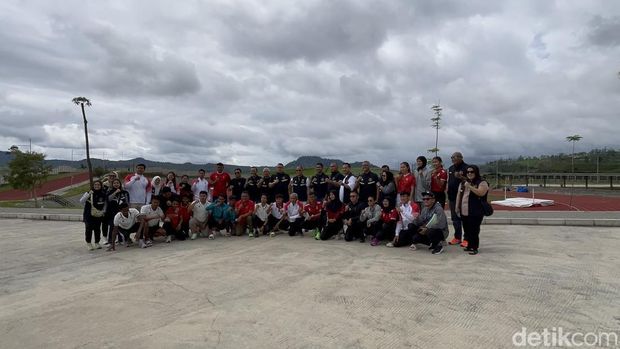 Pelatnas Atletik, Pelatnas Pangalengan Kunjungan Chef de Mission SEA Games 2025 Bayu Priawan Djokosoetono ke Pelatnas Atletik di Pusat Pelatihan Atletik Pangalengan, Jawa Barat, Kamis (6/11/2025).