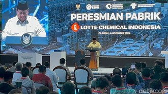 Prabowo Resmikan Pabrik Petrokimia Terbesar Korea di RI, Investasi Rp 65 T!