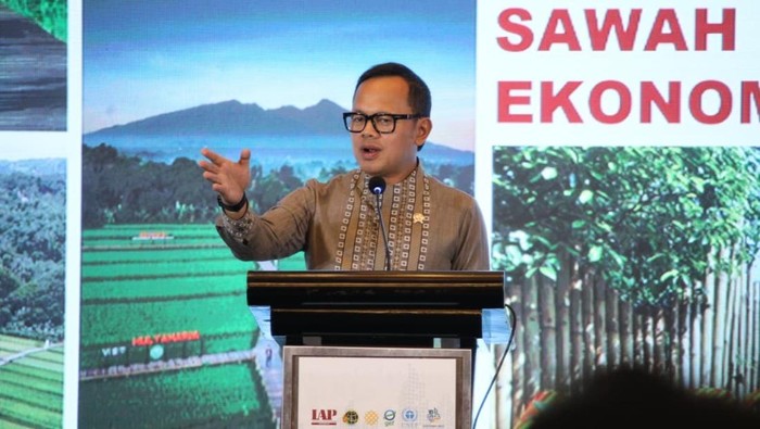 Sarasehan Hari Agraria dan Tata Ruang Nasional 2025 di Hotel Sheraton Gandaria, Jakarta, hari ini.