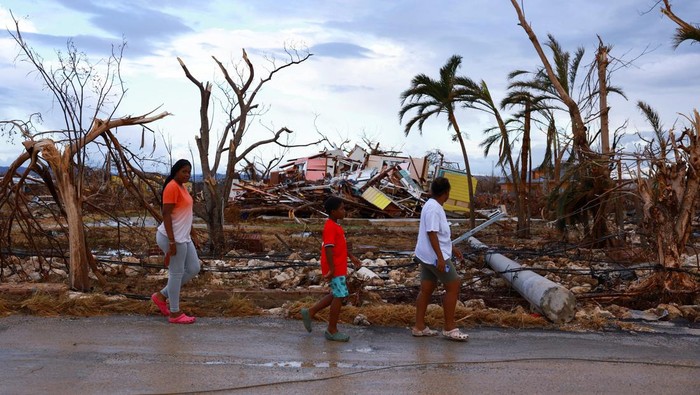 A drone view of affected areas, in the aftermath of Hurricane Melissa, in Black River, Jamaica, November 5, 2025. REUTERS/Raquel Cunha