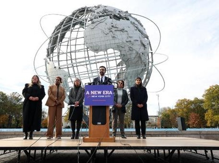Wali Kota terpilih New York Zohran Mamdani umumkan tim transisi (AFP/TIMOTHY A.CLARY)