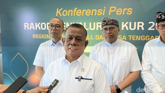 Wamen UMKM Helvi Yuni Moraza di Kantor Bank Indonesia Bali, Denpasar, Kamis (6/11/2025).