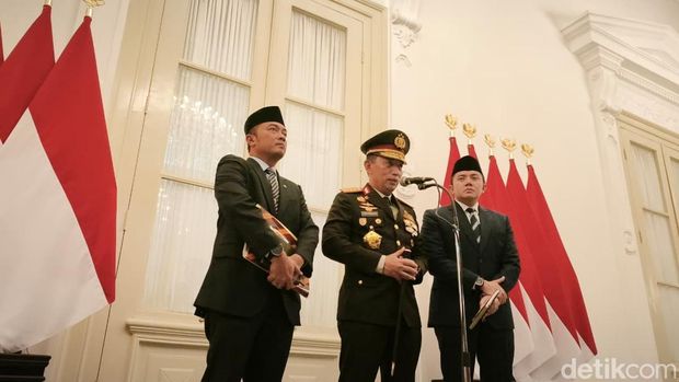 Kapolri Jenderal Listyo Sigit Prabodo di Istana Merdeka.