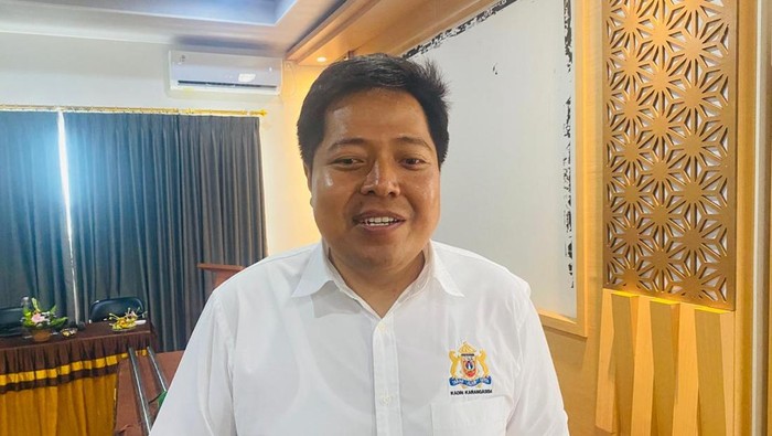 Ketua Kadin Karangasem, I Gede Budi Hartawan, saat ditemui seusai muskab, Jumat (7/11/2025). (I Wayan Selamat Juniasa/detikBali)