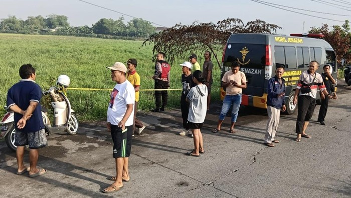 Lokasi penemuan mayat di Sidoarjo