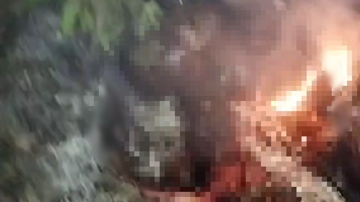 Mayat pria terbakar ditemnukan di Desa Lesong Daya, Pamekasan
