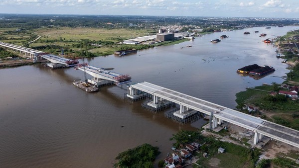 Pembangunan Jembatan Musi V Capai 84 Persen, Ditargetkan Beroperasi Lebaran 2026