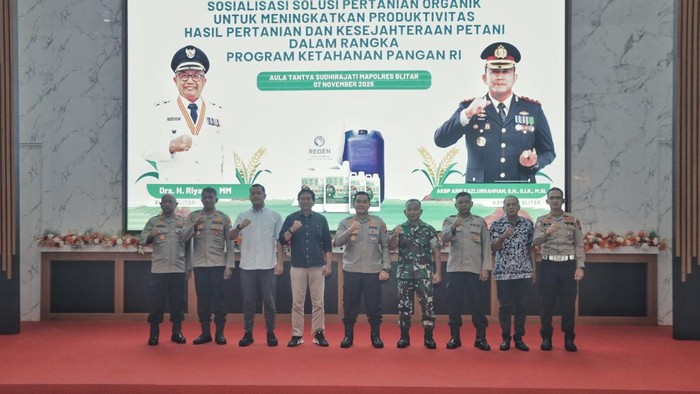 Polres Blitar bersama perwakilan petani dukung pertanian organik