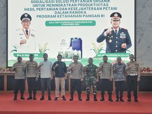 Polres Blitar Dukung Pertanian Organik Guna Ketahanan Pangan