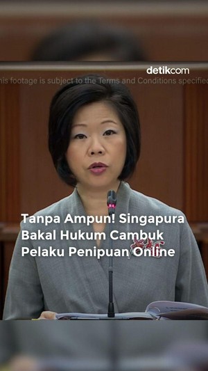 Video: Tanpa Ampun! Singapura Bakal Hukum Cambuk Pelaku Penipuan Online