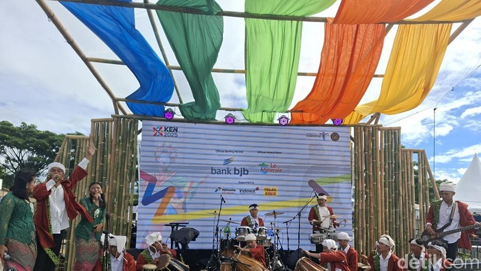 Aksi gamelan kontemporer di WJF 2025.