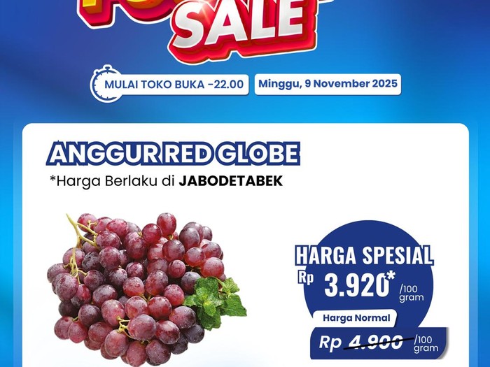 Anggur Transmart Full day Sale