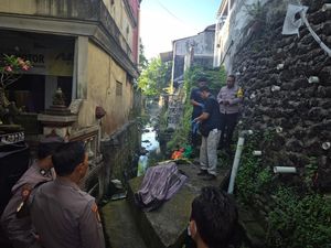 Lansia Ditemukan Tewas di Sungai Denpasar, Diduga Terpeleset
