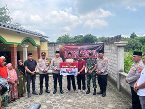 Polres Kediri Bantu Sumur Bor dan Pompa Air untuk Warga Desa Blaru
