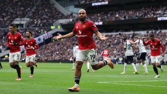 Manchester United Unggul 1-0 dari Tottenham di Babak Pertama
