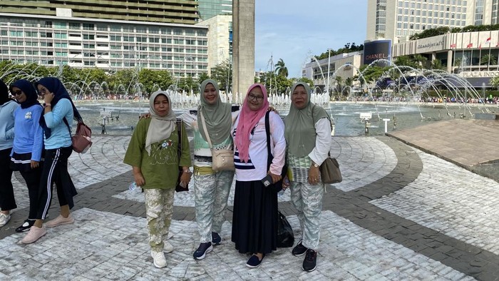 Emak-emak dari Medan CFD di Jakarta