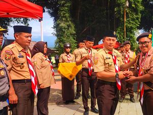 Kala Pramuka Sukabumi Menapak Jejak Pahlawan di Bojongkokosan