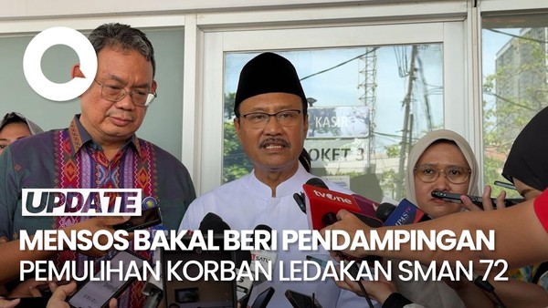 Video: Mensos Jenguk Korban Ledakan SMAN 72, Beri Pendampingan Psikologis-Rehabilitasi
