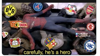 Setelah melibas banyak tim besar, Bayern Munich akhirnya ditahan imbang Union Berlin. Foto: X.com