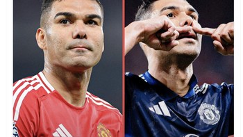 Peran Casemiro sangat penting, jika dia diganti MU biasanya kebobolan bahkan kalah. Foto: X.com