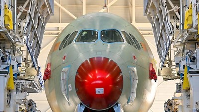 Potret Perakitan Pesawat Airbus Milik Qantas yang Akan Terbang Nonstop 22 Jam