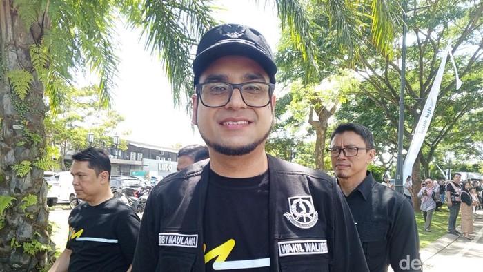 Wakil Wali Kota Sukabumi Bobby Maulana saat menghadiri WJF 2025.
