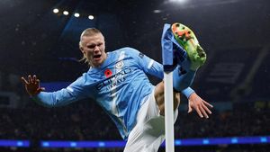Haaland Ungguli Salah dalam Persentase Kontribusi Gol buat Tim