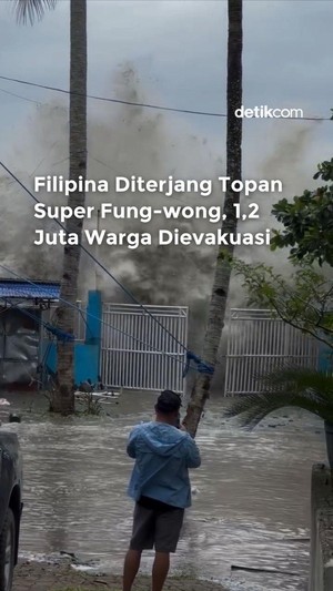 Video: Filipina Diterjang Topan Super Fung-wong, 1,2 Juta Warga Dievakuasi