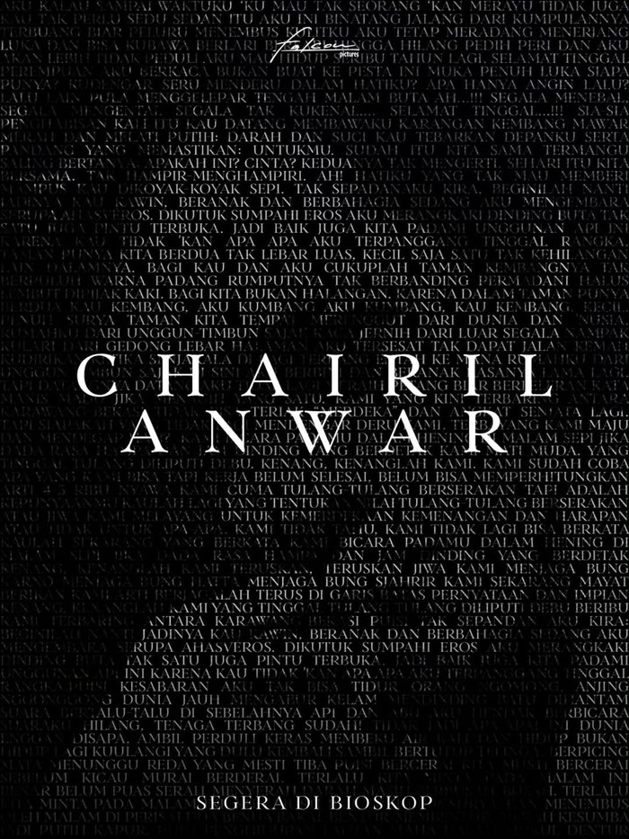 Kisah Chairil Anwar akan diangkat ke layar lebar.