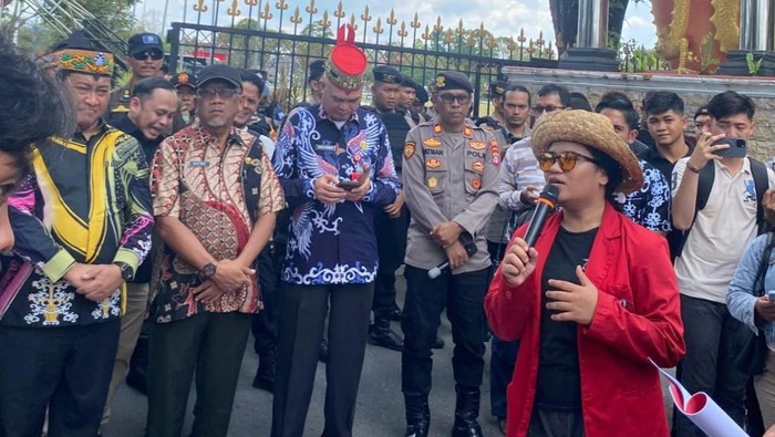 Ilustrasi Demo mahasiswa di Kalteng