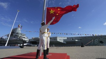 Kapal induk Fujian merupakan lompatan besar bagi China dari segi kemampuan dibanding dua kapal induk sebelumnya, kata Brian Hart, wakil direktur China Power Project di CSIS. Foto: Xinhua