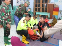 Banjir Landa 5 Desa, Kapolres Kebumen Turun Tangan Evakuasi Warga