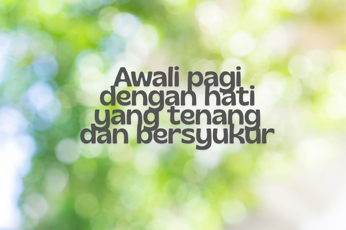 Kata-kata Bersyukur di Pagi Hari