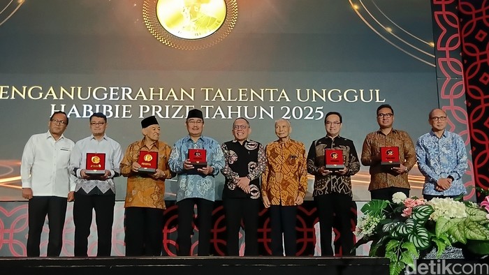 Laksana Tri Handoko di Habibie Prize, Senin (10/11/2025).