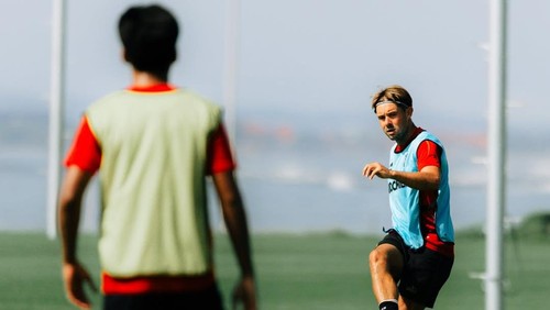 Bali United tetap melangsungkan latihan di Bali United Training Center di tengah jeda kompetisi. /Instagram @baliunitedfc