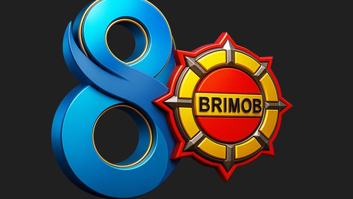 Logo HUT ke-80 Brimob