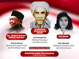 Kata Khofifah Usai Gus Dur, Syaikhona Kholil, Marsinah Jadi Pahlawan