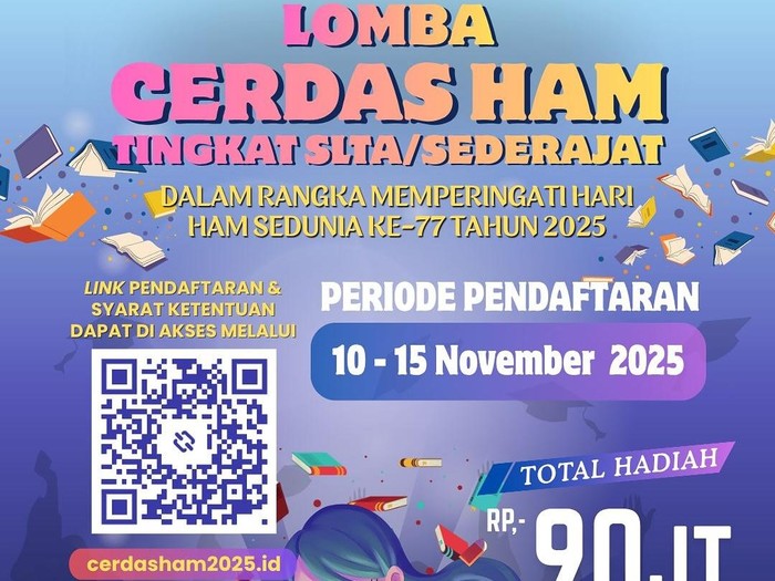 Pendaftaran Lomba Cerdas HAM 2025.