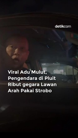 Video: Pengendara di Pluit Ribut gegara Lawan Arah Pakai Strobo