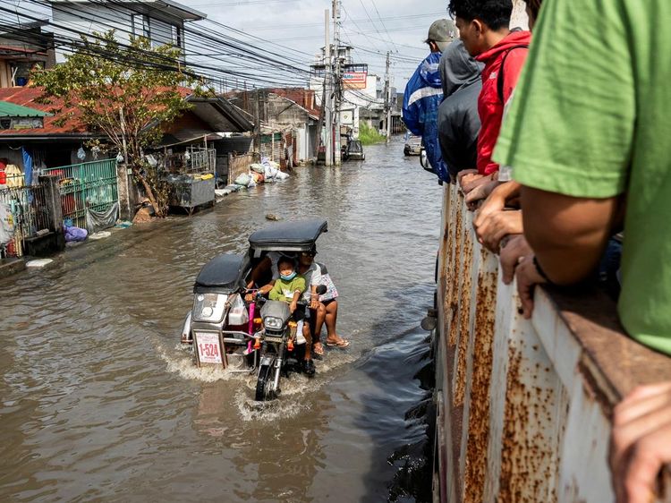 Potret Banjir Usai Amukan Topan Fung-wong di Filipina