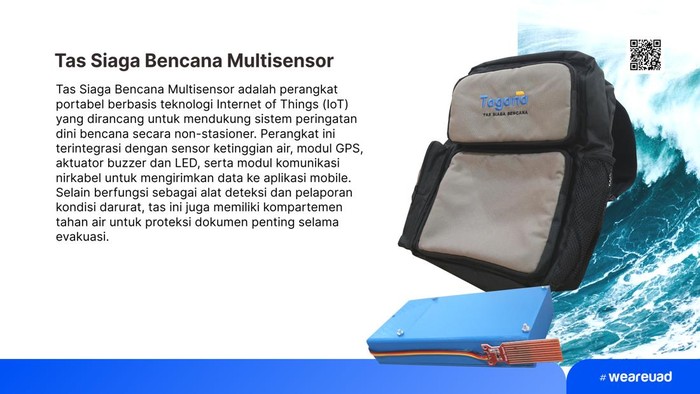 Tas Siaga Bencana Multisensor buatan UAD
