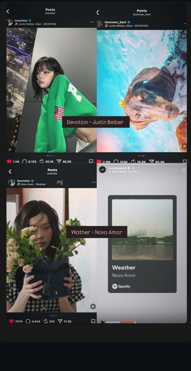 Cocoklogi rumor pacaran Jungkook BTS dan Winter aespa