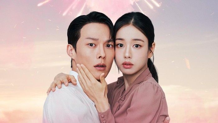 Poster drama Korea terbaru 2025 SBS Dynamite Kiss diperankan Jang Ki Yong dan Ahn Eun Jin.